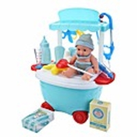 kids doctor nurse medical role play set carry case kit boy girl toy fun gift (as show)