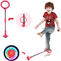 Kids Foldable Ankle Skip Ball Flash Jump Colorful Sports Swing Ball Fitness Jump Rope Fat Burning Game for Adults and Children (Red) miniinthebox