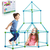 Kids Fort Building Kit Construction STEM Toys for 5 6 7 8 9 10 11 12 Years Old Boys and Girls Ultimate Forts Builder Gift Build DIY Building Educational Learning Toy for Indoor Outdoor miniinthebox