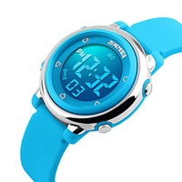 kids watch waterproof digital for boys girls outdoor sport with alarm wear resistant led electrical stopwatch wristwatch children gift black