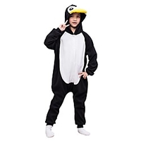 Kigurumi Pajamas Penguin Onesie Pajamas Polar Fleece Black / White Cosplay For Boys and Girls Animal Sleepwear Cartoon Festival / Holiday Costumes miniinthebox