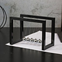 Kinetic Orbital Newton Cradle Balance Ball Educational Toy Creative Stress and Anxiety Relief Office Desk Toys Plastic Metal Kid