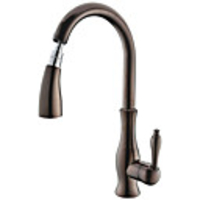 Kitchen faucet - One Hole Oil-rubbed Bronze multi-angle stretchable / High Arc Deck Mounted Traditional Kitchen Taps / Brass / Single Handle