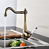Kitchen faucet - Single Handle One Hole Antique Copper Tall / ­High Arc Centerset Contemporary / Antique Kitchen Taps