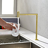 Kitchen faucet - Single Handle One Hole Black / Brushed Gold Purified water Centerset Contemporary Kitchen Taps