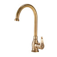 Kitchen faucet - Single Handle One Hole Bronze Standard Spout / Tall / ­High Arc Vessel / Brass