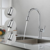 Kitchen faucet - Single Handle One Hole Chrome / Electroplated Pull-out / shy;Pull-down / Tall / shy;High Arc Contemporary Kitchen Taps