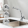 Kitchen faucet - Single Handle One Hole Chrome / Electroplated Pull-out / shy;Pull-down Other Contemporary Kitchen Taps