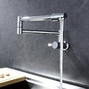 Kitchen faucet - Single Handle One Hole Chrome Pot Filler Wall Mounted Contemporary Kitchen Taps miniinthebox