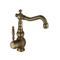 Kitchen faucet - Single Handle One Hole Electroplated / Rose Gold Standard Spout Other Antique Kitchen Taps / Brass