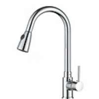 Kitchen faucet - Single Handle One Hole Electroplated Pull-out / ­Pull-down Centerset Contemporary Kitchen Taps
