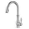 Kitchen faucet - Single Handle One Hole Nickel Brushed / Electroplated Pull-out / ­Pull-down / Tall / ­High Arc Vessel / Brass
