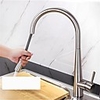 Kitchen faucet - Single Handle One Hole Nickel Brushed Pull-out / ­Pull-down / Tall / ­High Arc Deck Mounted Antique Kitchen Taps / Brass