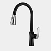 Kitchen faucet - Single Handle One Hole Painted Finishes Pull-out / ­Pull-down / Tall / ­High Arc Centerset Contemporary Kitchen Taps / Brass