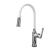 Kitchen faucet - Single Handle One Hole Painted Finishes Pull-out / ­Pull-down / Tall / ­High Arc Deck Mounted Contemporary Kitchen Taps