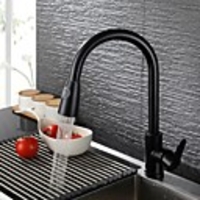 Kitchen faucet - Single Handle One Hole Pull-out / ­Pull-down / Tall / ­High Arc Contemporary Kitchen Taps / Stainless Steel