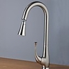 Kitchen faucet - Single Handle One Hole Pull-out / ­Pull-down / Tall / ­High Arc Other Contemporary Kitchen Taps / Brass