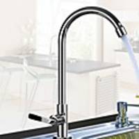 Kitchen faucet - Single Handle One Hole Standard Spout / Tall / ­High Arc Contemporary Kitchen Taps