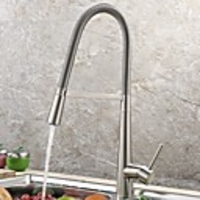 Kitchen faucet - Single Handle One Hole Standard Spout / Tall / ­High Arc Other Contemporary Kitchen Taps / Brass