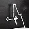 Kitchen faucet - Single Handle Two Holes Chrome Pot Filler Wall Mounted Contemporary Kitchen Taps