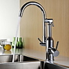 Kitchen faucet - Two Handles One Hole Electroplated Pull-out / ­Pull-down / Tall / ­High Arc Ordinary Kitchen Taps / Brass