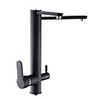 Kitchen faucet - Two Handles One Hole Electroplated Standard Spout Ordinary Kitchen Taps