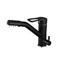 Kitchen faucet - Two Handles One Hole Electroplated Standard Spout Vessel