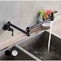 Kitchen faucet - Two Handles Two Holes Chrome / Oil-rubbed Bronze / Nickel Brushed Pull-out / shy;Pull-down Centerset Antique Kitchen Taps