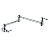 Kitchen faucet-two single-hole single-hole chrome pot filling center set modern style / folding faucet
