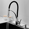 Kitchen Faucet with Soap Dispenser Single Handle One Hole Electroplated Pull-out / Pull-down / Tall / High Arc / Bar / shy;Prep Deck Mounted Contemporary / Antique Kitchen Taps