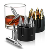 Kitchen Ice Cube 304 Stainless Steel Bullet Shaped Stainless Steel Ice Cube Whisky Stones Wine Coffee Chiller Bar Chiller Tool