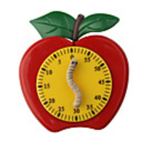 Kitchen Timer Cute Apple With Worm