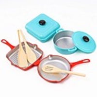 kitchen toy set,  kitchen playset pretend toys pots and pans kitchen accessories durable and safe pretend play cookware for toddler kids ages 3~6 (blue)