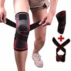 knee brace compression sleeve with strap for best support amp; pain relief for meniscus tear,  arthritis,  running,  basketball,  mcl,  crossfit,  jogging and post surgery recovery for men amp; women red miniinthebox