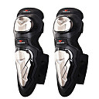 Knee Brace for Backcountry / Motorsports / Motobike / Motorcycle Unisex Protection / Easy dressing / Fits left or right knee Motorcycle / Bike Stainless steel / Velvet / EVA 1 Pair Black