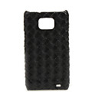 Knitting Pattern Protective Case for Sumsung i9100 - Black or Red in Random