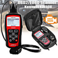 KONNWEI KW808 Auto OBDII Code Reader 2.8 Large Screen OBD2 Scanner with Full Diagnostic Scan Tool Functions Check Car Engine Light Fault Code Analyzer for All 1996 and Newer Cars with OBD II Protocol