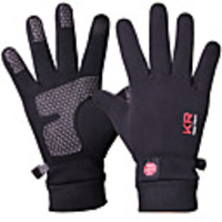 KORAMAN Winter Winter Gloves Sports Gloves Bike Gloves / Cycling Gloves Mountain Bike MTB Road Bike Cycling Lightweight Windproof Fleece Lining Warm Full Finger Gloves Sports Gloves Dark Grey Black