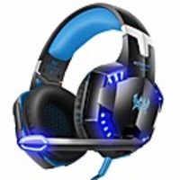 Kotion Each G2000 7.1 Surround Sound Stereo Gaming Headset Esports Headphone LED Lights Soft Memory Earmuffs Works with Xboxone,  PS4,  Nintendo Switch,  PC Computer Gaming