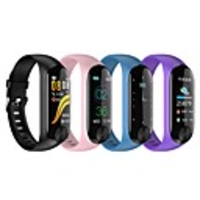 KUPENG Y10 Women Smart Bracelet Smartwatch Android iOS Bluetooth Waterproof Touch Screen Heart Rate Monitor Blood Pressure Measurement Calories Burned Timer Pedometer Call Reminder Activity Tracker
