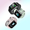 Ky11 Heart Rate Blood Pressure O2 Monitor Music Control 1.3 Inch Large View Display Smart Watch