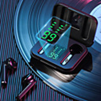 L12 TWS Wireless Bluetooth Headphones with LED Display and Dual Mic Headphones