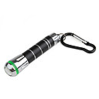 Lace Stretch Tail Flashlight Keychain Black