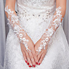 Lace Wrist Length Glove Gloves With Appliques