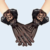 Lace Wrist Length Glove Lace / Gloves With Trim