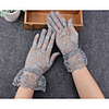 Lace Wrist Length Glove Scalloped Edge / Lace With Trim