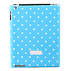 Lacquer Finish Durable Protective Hardshell Case for iPad 2 - Blue Case with Mini Dot