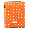 Lacquer Finish Durable Protective Hardshell Case for iPad 2 - Orange Case with Dots