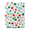 Lacquer Finish Durable Protective Hardshell Case for iPad 2 - White Case with Colorful Circles