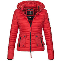 ladies jacket quilted jacket transition jacket quilted hood 11 colors b602 [b602-red-gr.m] miniinthebox